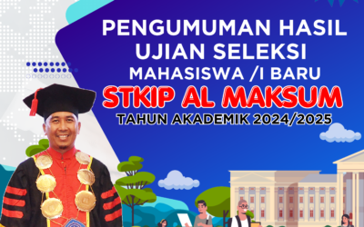 PENGUMUMAN HASIL UJIAN SELEKSI MAHASIWA/I BARU TAHUN 2024/2025