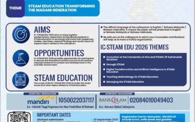 2nd International Colloquium on STEAM Education (IC-STEAM EDU 2026)